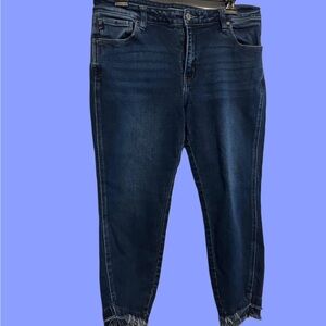 KanCan Dark Indigo Ankle Jeans